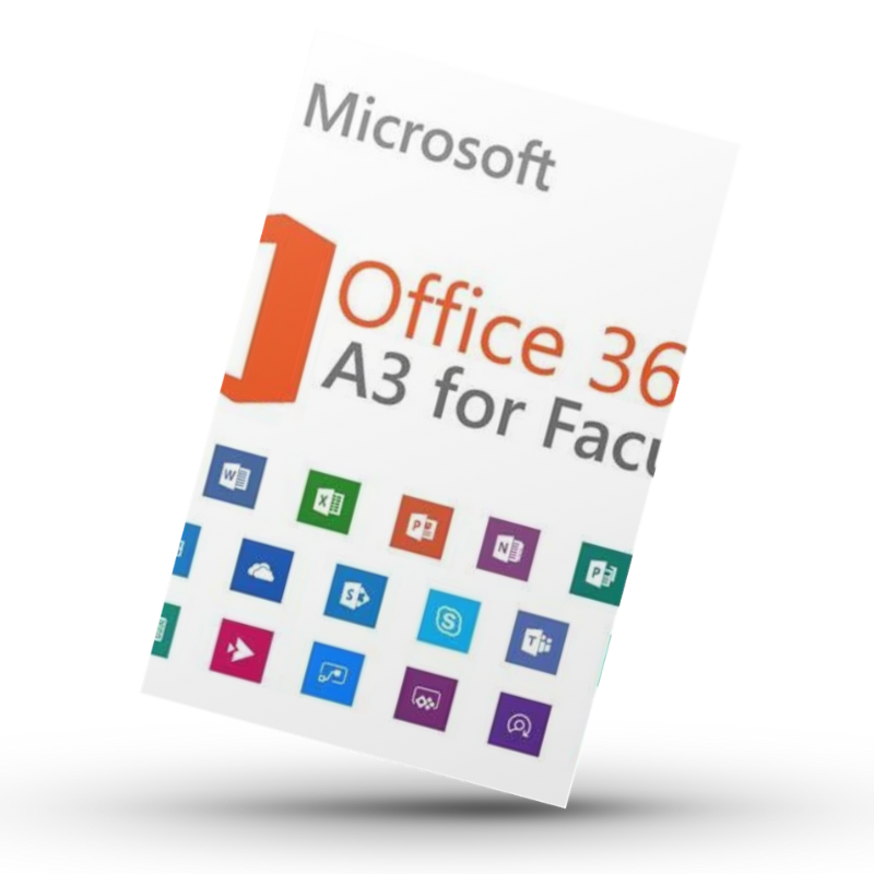 Abonnement Office 365 A3 for faculty 12 Mois