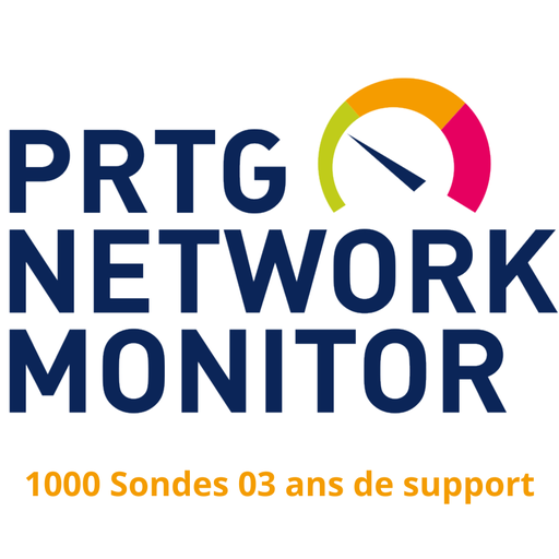 [PRTG1000-3A] Abonnement  Logiciel de supervision PRTG 1000 Sondes 03 ans de support